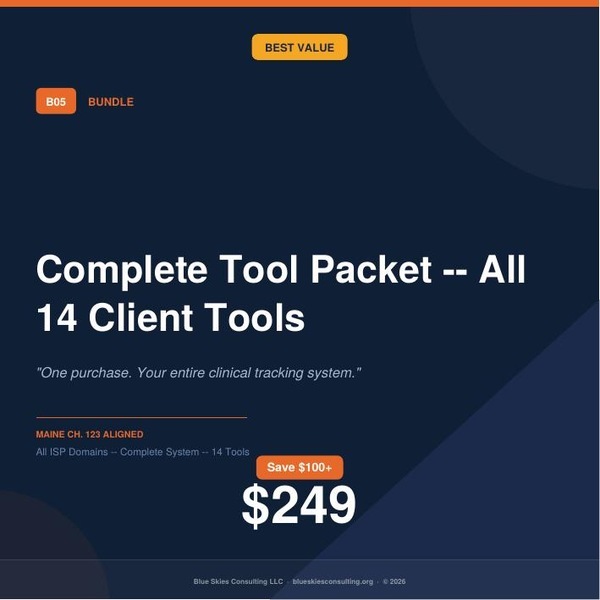 Bundle 5 Complete Client Tool Packet — All 14 Tools | Maine Ch. 123 ⭐ BEST VALUE — Save $100+ image