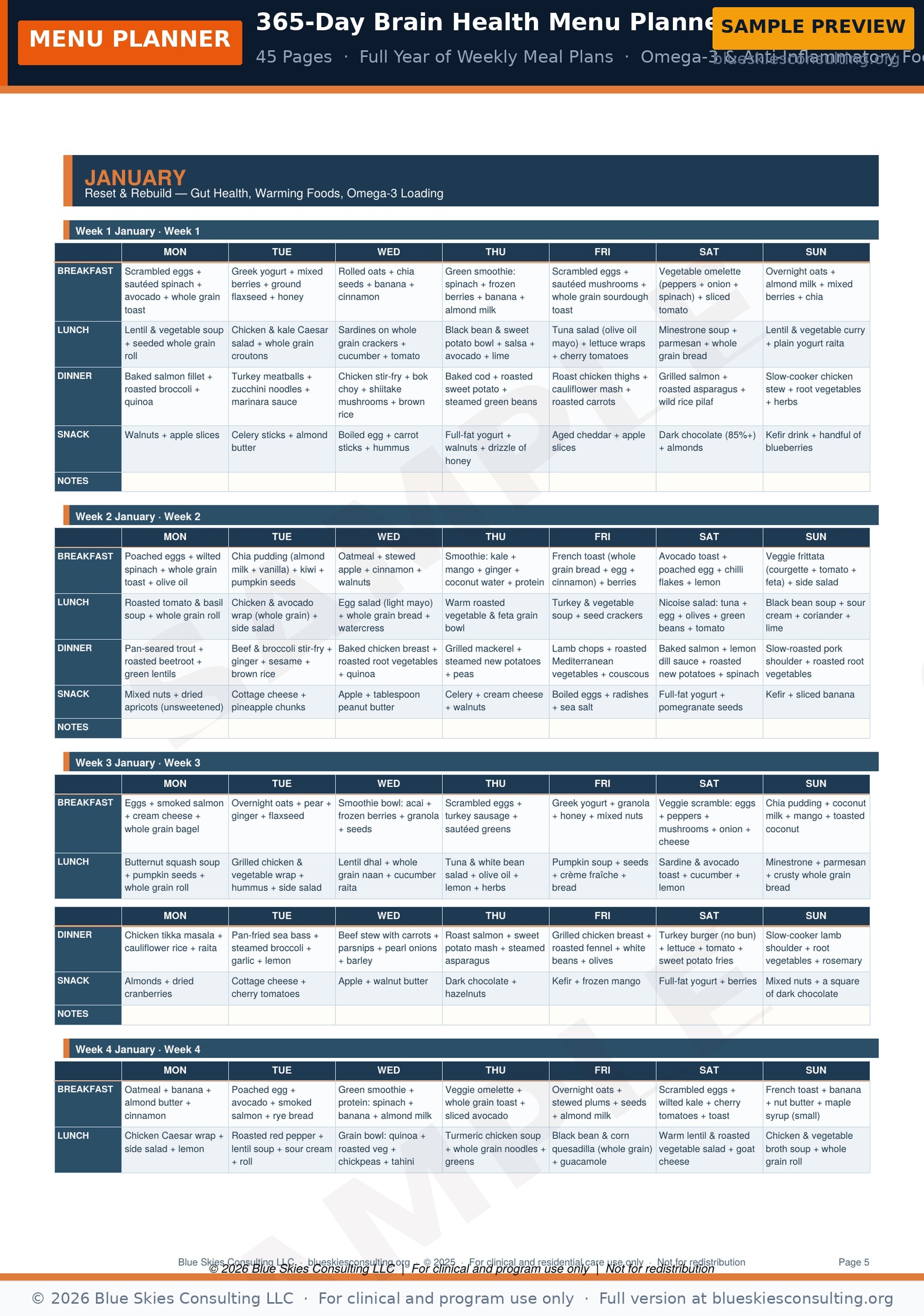 Guide 07 365Day Menu Planner